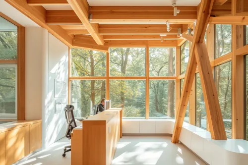 Bois durable utilisé en construction pour réduire l’empreinte carbone, améliorer l’isolation et limiter la déforestation