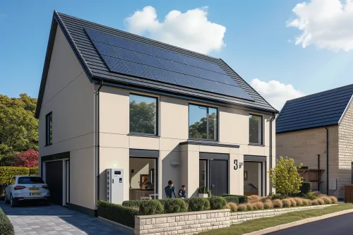 Installation de panneaux solaires thermiques pour produire l’eau chaude sanitaire d’une maison individuelle
