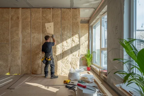 Travaux de rénovation montrant l’importance de l’isolation écologique pour réduire les pertes d’énergie et améliorer le confort durable