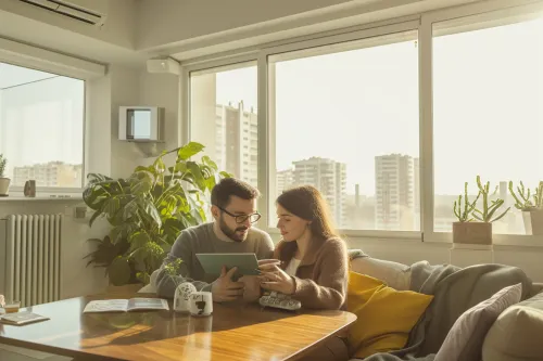 Schéma explicatif montrant les principales solutions pour optimiser la performance énergétique globale d’un logement ancien