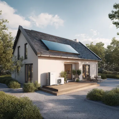 Pompe à chaleur combinée au solaire thermique pour optimiser la rénovation énergétique bas carbone des logements