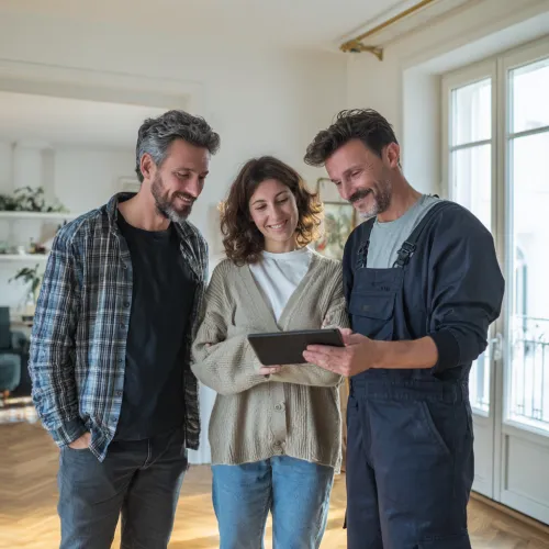 Professionnel analysant des données pour réussir la mise en œuvre et pérenniser durablement les gains énergétiques